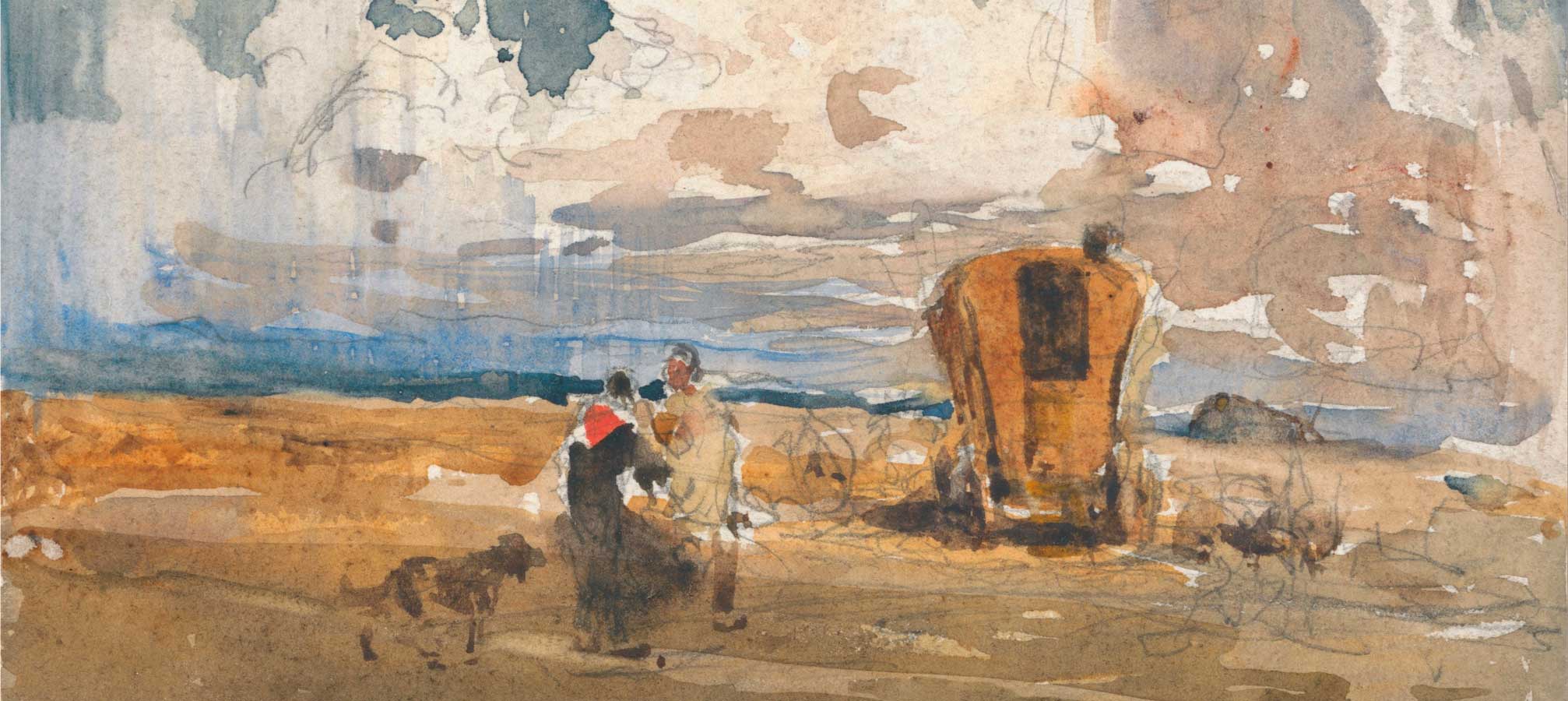 Landscape with Gypsies and Wagon, David Cox