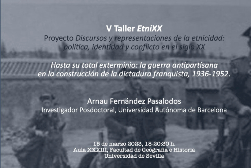 Nueva sesión del taller EtniXX. “Hasta su total exterminio” por Arnau Fernández Pasalodos (UAB)