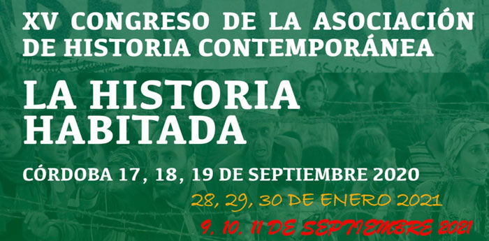 EtniXX participa en el XV Congreso de la AHC, “La Historia habitada. Sujetos, procesos y retos de la Historia Contemporánea del siglo XXI”